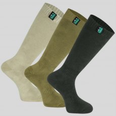 Ridgeline Cotton Work Socks (Full) - Olive Multi