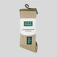 Ridgeline Cotton Work Socks (Full) - Olive Multi