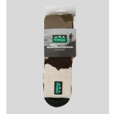 Ridgeline Merino Wool Socks (Full) - Olive Stripes