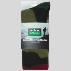 Ridgeline Merino Wool Socks (Full) - Berry Stripes