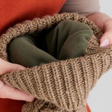 Ridgeline Nordic Fleck Bobble Hat - Teak