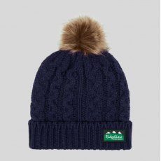 Ridgeline Nordic Fleck Bobble Hat - Navy