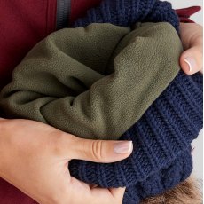 Ridgeline Nordic Fleck Bobble Hat - Navy