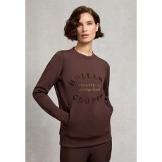 Holland Cooper Crystal Crew Neck Sweat - Walnut