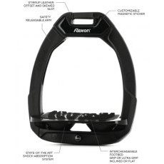 Flex-on Safe-On Stirrups - Dark Grey/Black/Black Flex-on Safe-On Stirrups - Dark Grey/Black/Black