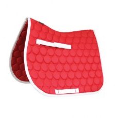 Hy Christmas Saddle Pad - Red/White
