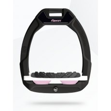 Flex-on Safe-On Stirrups - Black/White/Light Pink