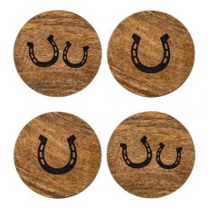 Jenkinsons Mango Wood Horseshoe Coasters Jenkinsons Mango Wood Horseshoe Coasters