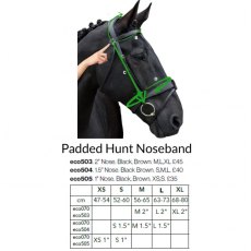 Ecorider Padded Hunt Noseband - 2" Ecorider Padded Hunt Noseband - 2"