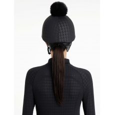 LeMieux Aspen Houndstooth Hat Silk LeMieux Aspen Houndstooth Hat Silk