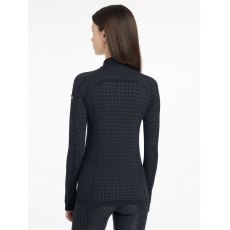 LeMieux Aspen Houndstooth Quarter Zip Top
