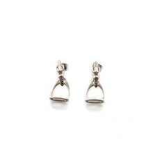 HiHo Silver Exclusive Sterling Silver Stirrup Earrings