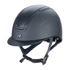 Shires Karben Amity LTHR Riding Hat - Navy