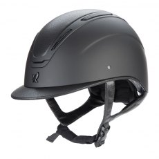 Shires Karben Amity LTHR Riding Hat - Black