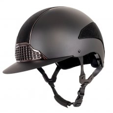 Gatehouse Oxer Riding Hat - Regular Peak - Black