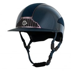 Gatehouse Oxer Riding Hat - Wide Peak - Navy