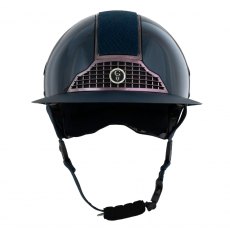 Gatehouse Oxer Riding Hat - Wide Peak - Navy