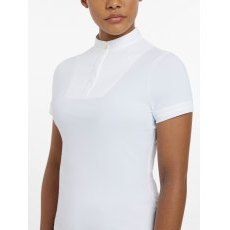 LeMieux Sophia Short Sleeve Show Shirt - White LeMieux Sophia Short Sleeve Show Shirt - White