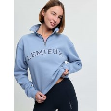 LeMieux Kelsie Quarter Neck Sweat - Powder Blue LeMieux Kelsie Quarter Neck Sweat - Powder Blue