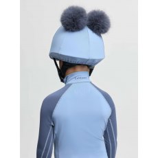 LeMieux Mini Double Pom Hat Silk - Powder Blue LeMieux Mini Double Pom Hat Silk - Powder Blue