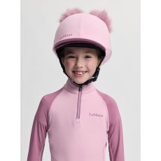 LeMieux Mini Double Pom Hat Silk - Fondant LeMieux Mini Double Pom Hat Silk - Fondant