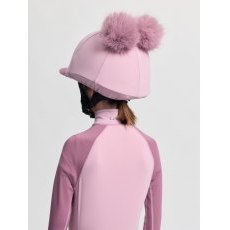 LeMieux Mini Double Pom Hat Silk - Fondant LeMieux Mini Double Pom Hat Silk - Fondant