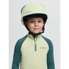 LeMieux Mini Double Pom Hat Silk - Macaron LeMieux Mini Double Pom Hat Silk - Macaron