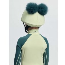 LeMieux Mini Double Pom Hat Silk - Macaron LeMieux Mini Double Pom Hat Silk - Macaron