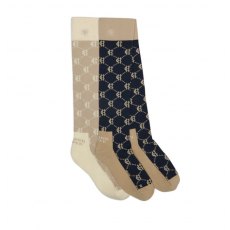 Holland Cooper Riding Sock (2 Pack) - Navy Stone