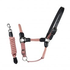 Cameo Equine Rope Leather Halter & Rope