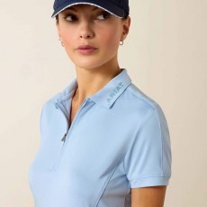 Ariat Bandera 1/4 Zip Polo Shirt - St Tropez Ariat Bandera 1/4 Zip Polo Shirt - St Tropez
