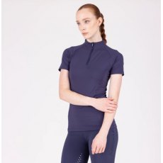 Shires Aubrion React Short Sleeve Base Layer - Midnight