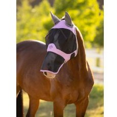 LeMieux Visor- Tek Full Fly Mask - Fondant
