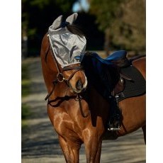 Weatherbeeta Comfitec Hexi Shield Ride On Fly Mask - Silver