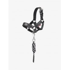 LeMieux Toy Pony Leather Headcollar & Rope - Black LeMieux Toy Pony Leather Headcollar & Rope - Black