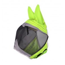 Shires FlyGuard Pro Hi-Vis Fine Mesh Fly Mask with Ears Shires FlyGuard Pro Hi-Vis Fine Mesh Fly Mask with Ears