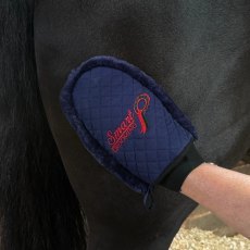Smart Grooming Quilted Grooming Mitt - Navy Smart Grooming Quilted Grooming Mitt - Navy