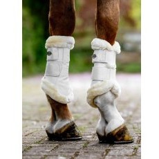 LeMieux Brilliance Fleece Brushing Boot - White LeMieux Brilliance Fleece Brushing Boot - White