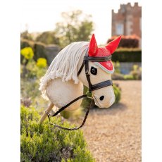 LeMieux Harlow Hobby Horse Fly Hood - Coral Crush
