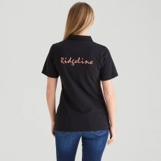 Ridgeline Womens Signature Polo Shirt - Black Ridgeline Womens Signature Polo Shirt - Black