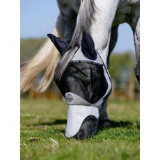 LeMieux Kudos AeroGuard Full Flymask - Navy LeMieux Kudos AeroGuard Full Flymask - Navy