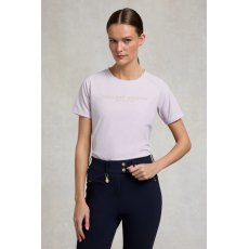 Holland Cooper Chiltern Crew Neck Tee - Dawn Pink