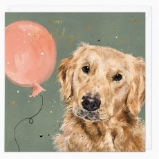 Whistlefish Retriever Birthday Card