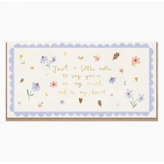 Whistlefish Dainty Floral Just To Say Card Whistlefish Dainty Floral Just To Say Card