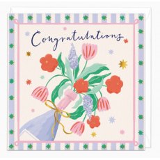 Whistlefish Floral Champagne Congratulations Card Whistlefish Floral Champagne Congratulations Card