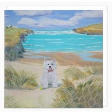 Whistlefish Hannah Cole Waffle the Westie Art Card Whistlefish Hannah Cole Waffle the Westie Art Card