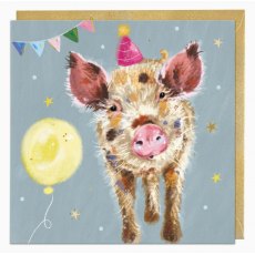 Whistlefish Paty Pig Birthday Card Whistlefish Paty Pig Birthday Card