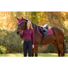 Suede Close Contact Square - Blackberry