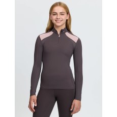 Young Rider Mia Mesh Base Layer - Cocoa
