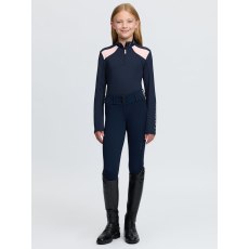 Young Rider Mia Mesh Base Layer - Navy